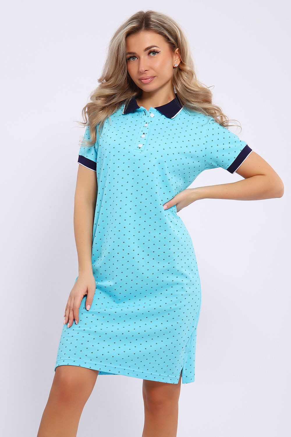 Платье 050 - голубой