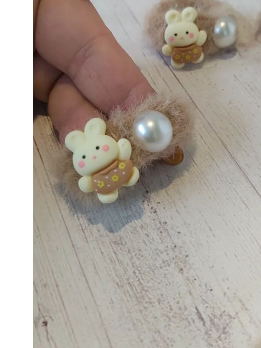 Резинки для волос меховые 60219 2шт - ассорти