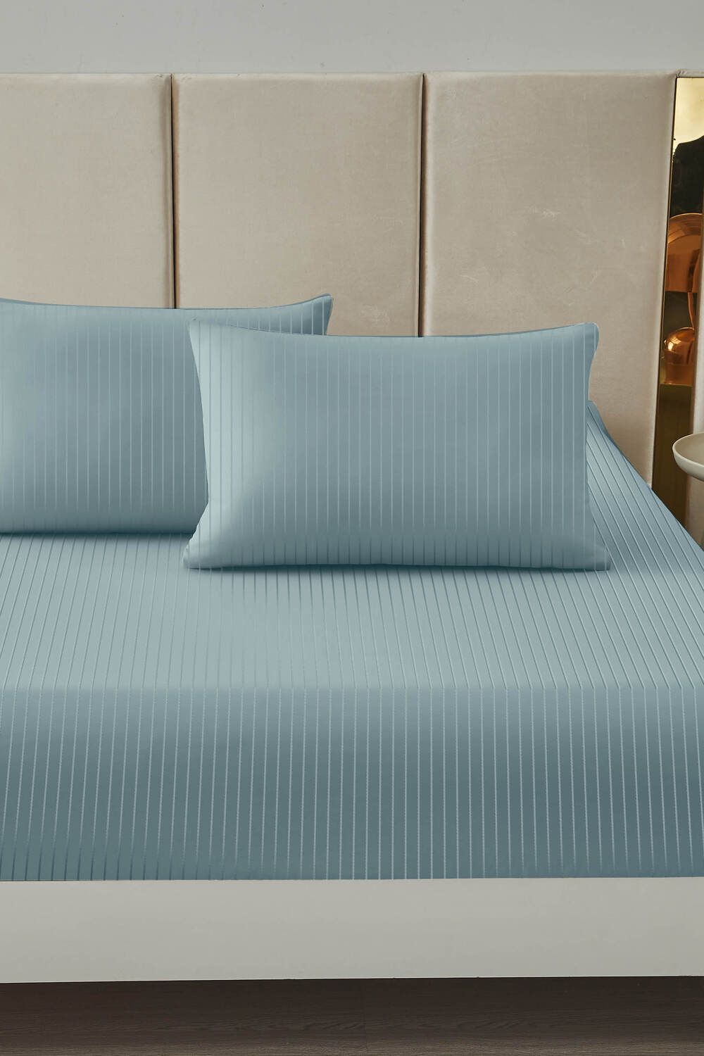 КПБ Страйп Сатин - морская волна