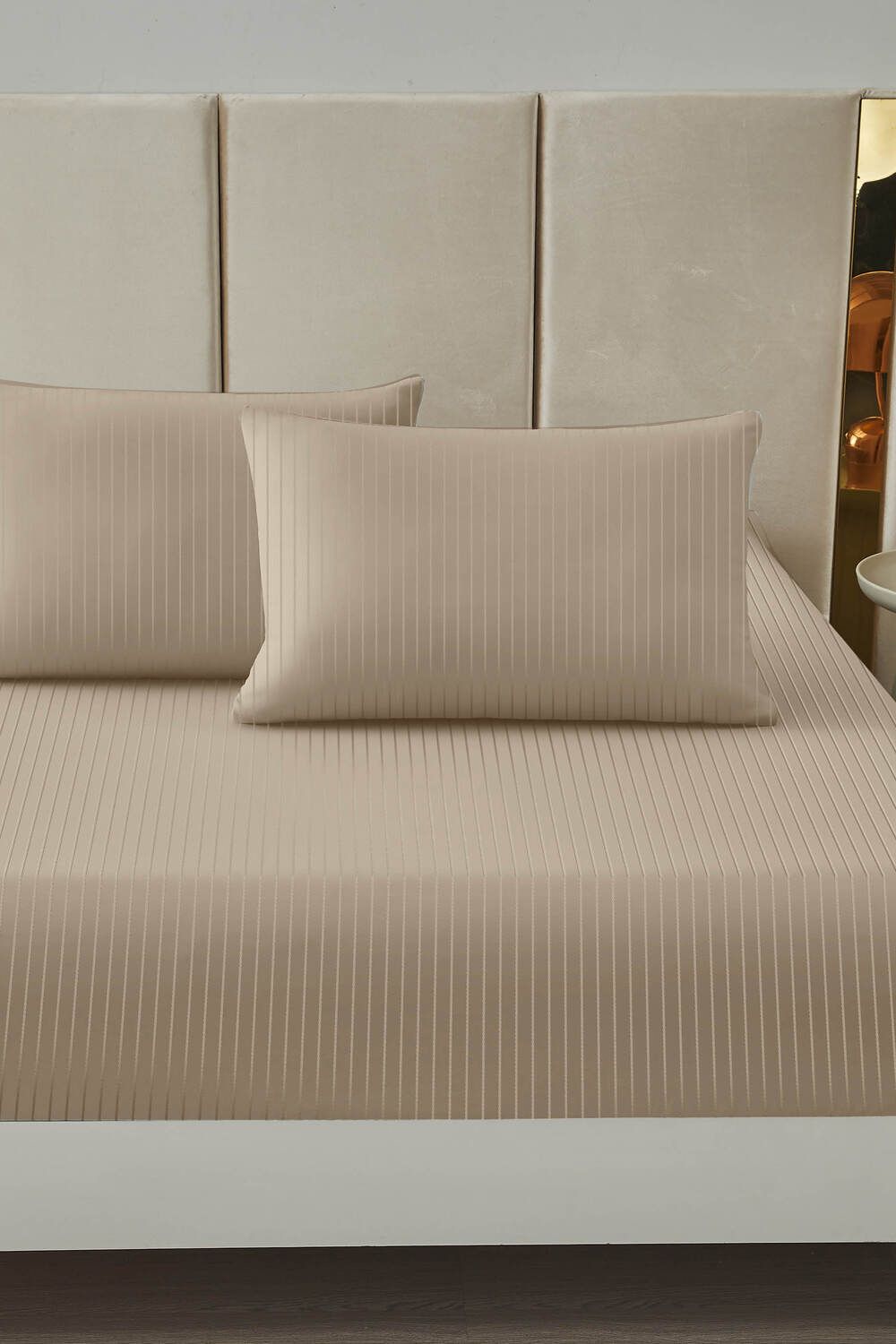 КПБ Страйп Сатин - мокко