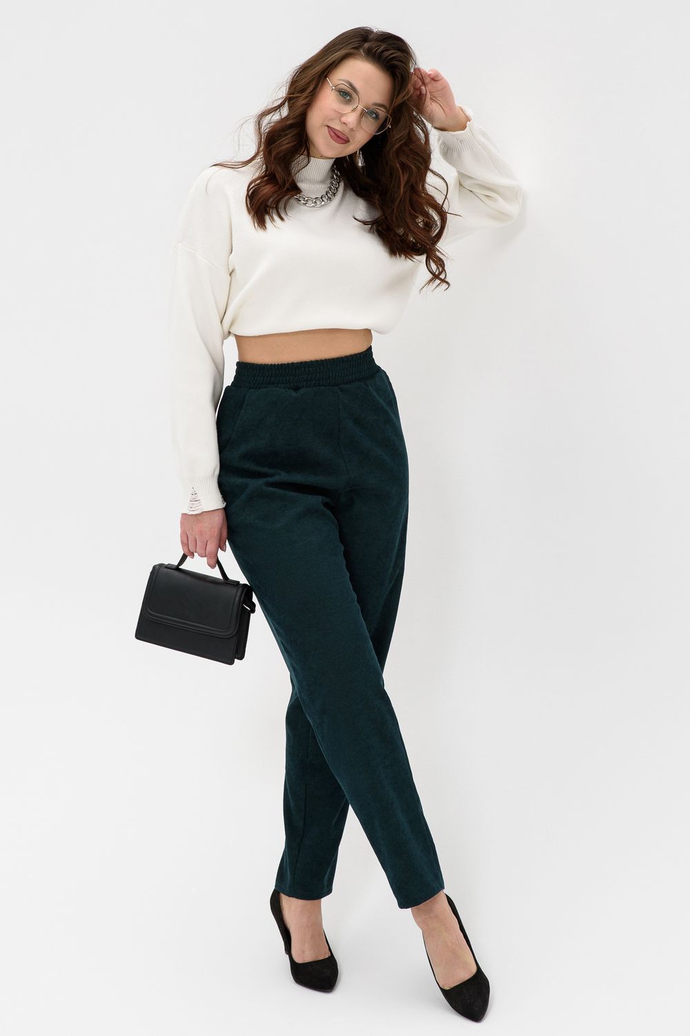 Брюки 32809 - темно-зеленый