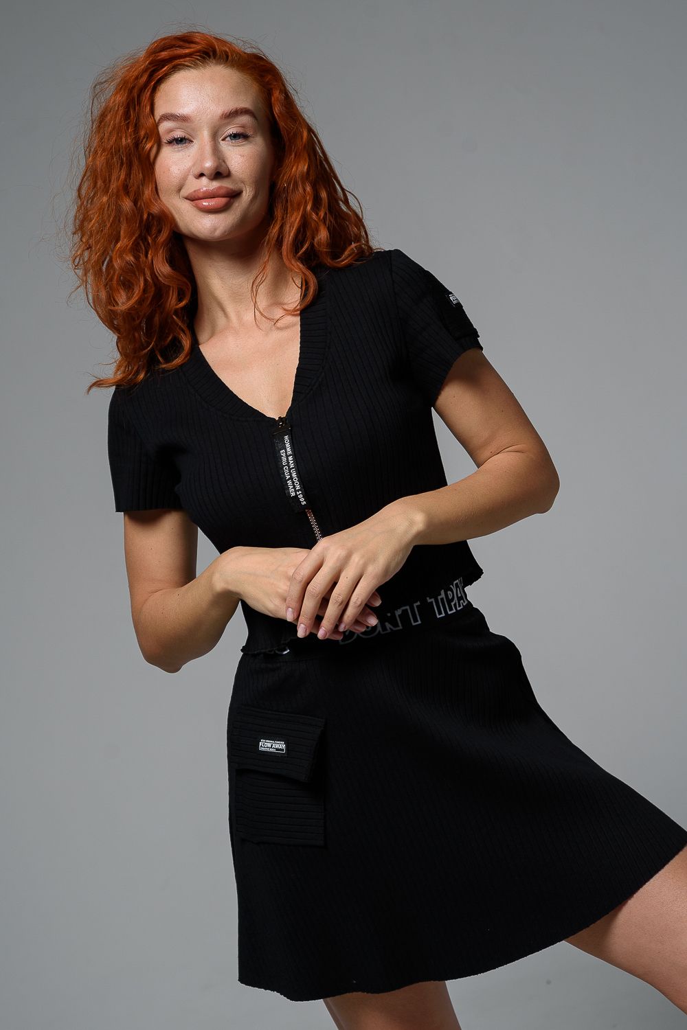 67155 юбка женская - черный