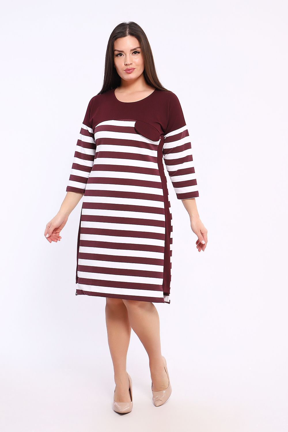 Платье женское 29011 - бордовый