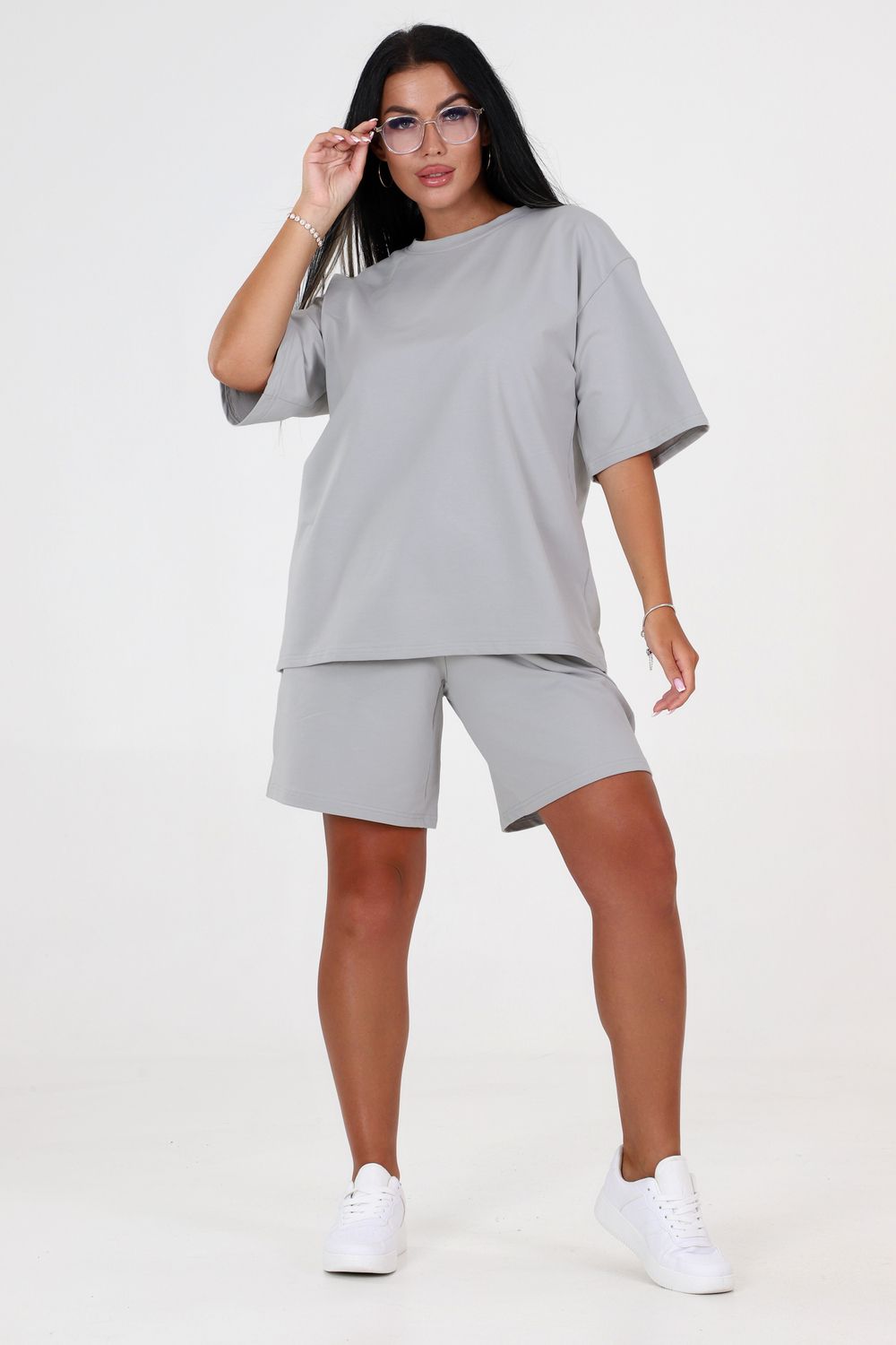 Костюм спортивный оверсайз РИКСЖ - серый