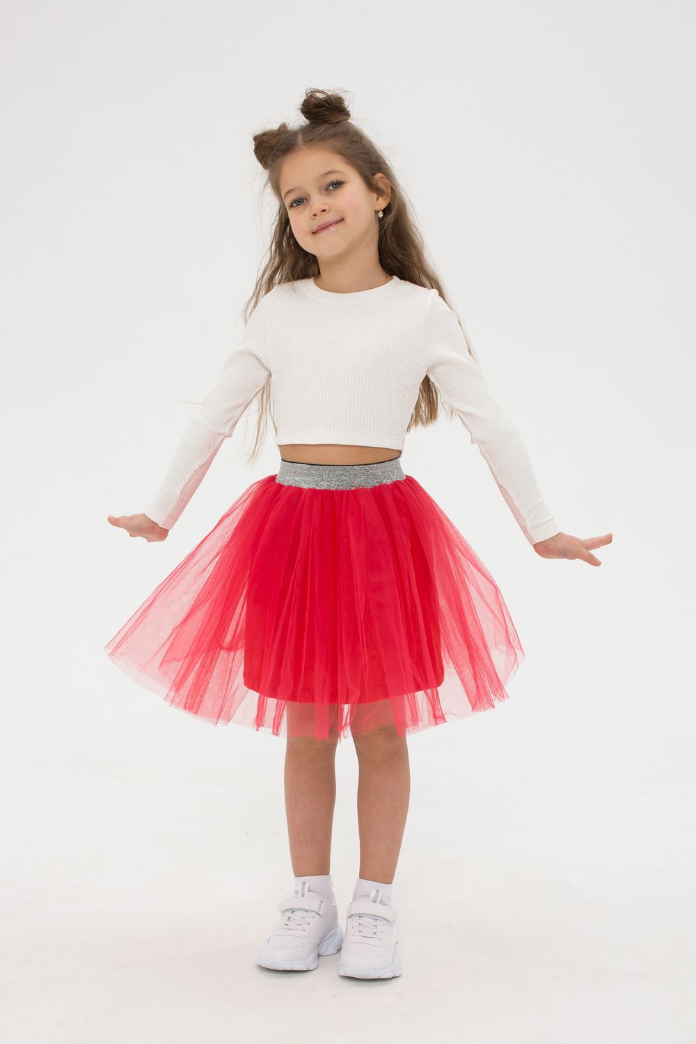 Юбка кулир София 30600 - красный