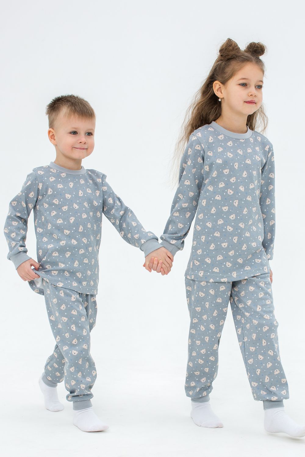 Пижама интерлок Морфей 10117 - серый