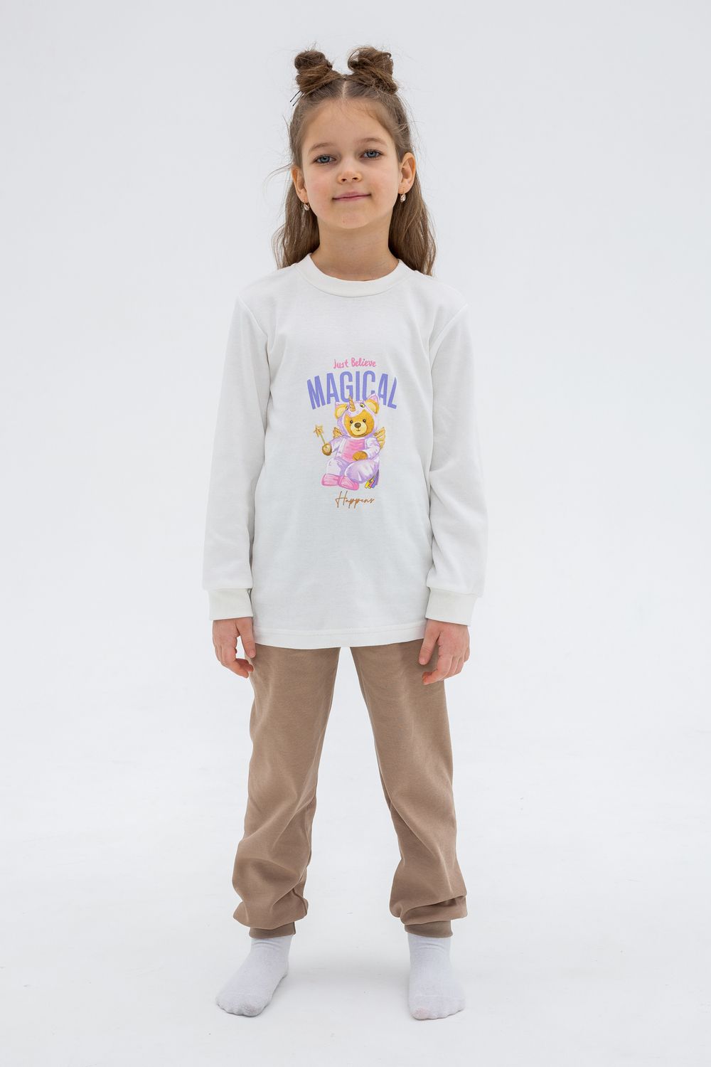 Пижама интерлок Магия 10118 - кремовый, бежевый