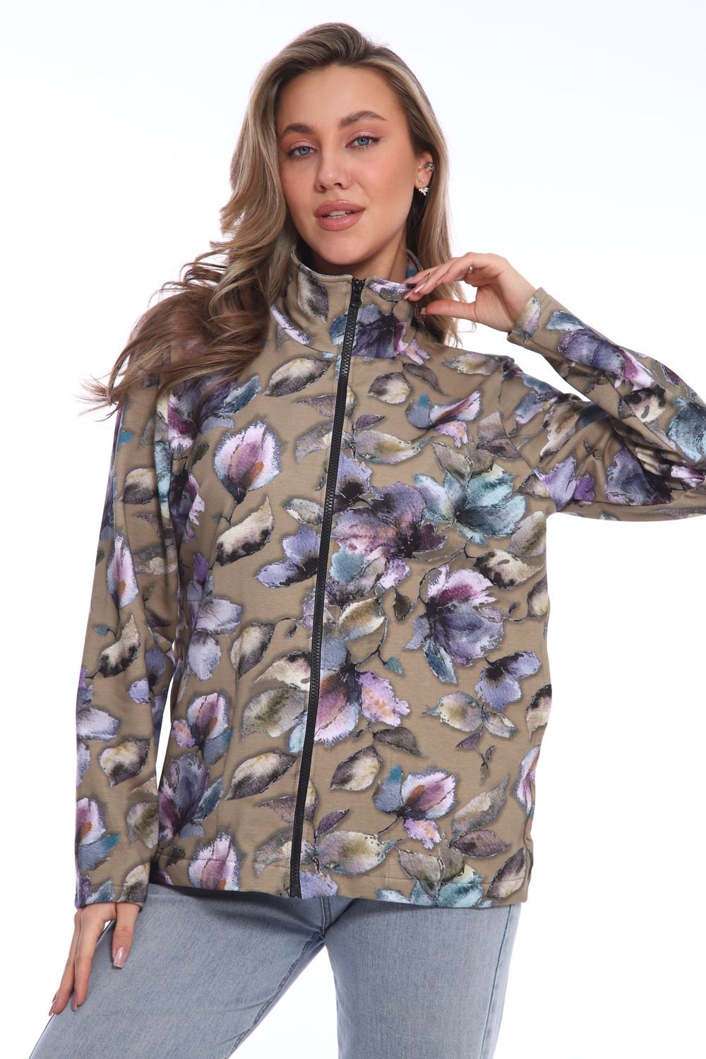 Толстовка женская ТЖ006-06ф - хаки