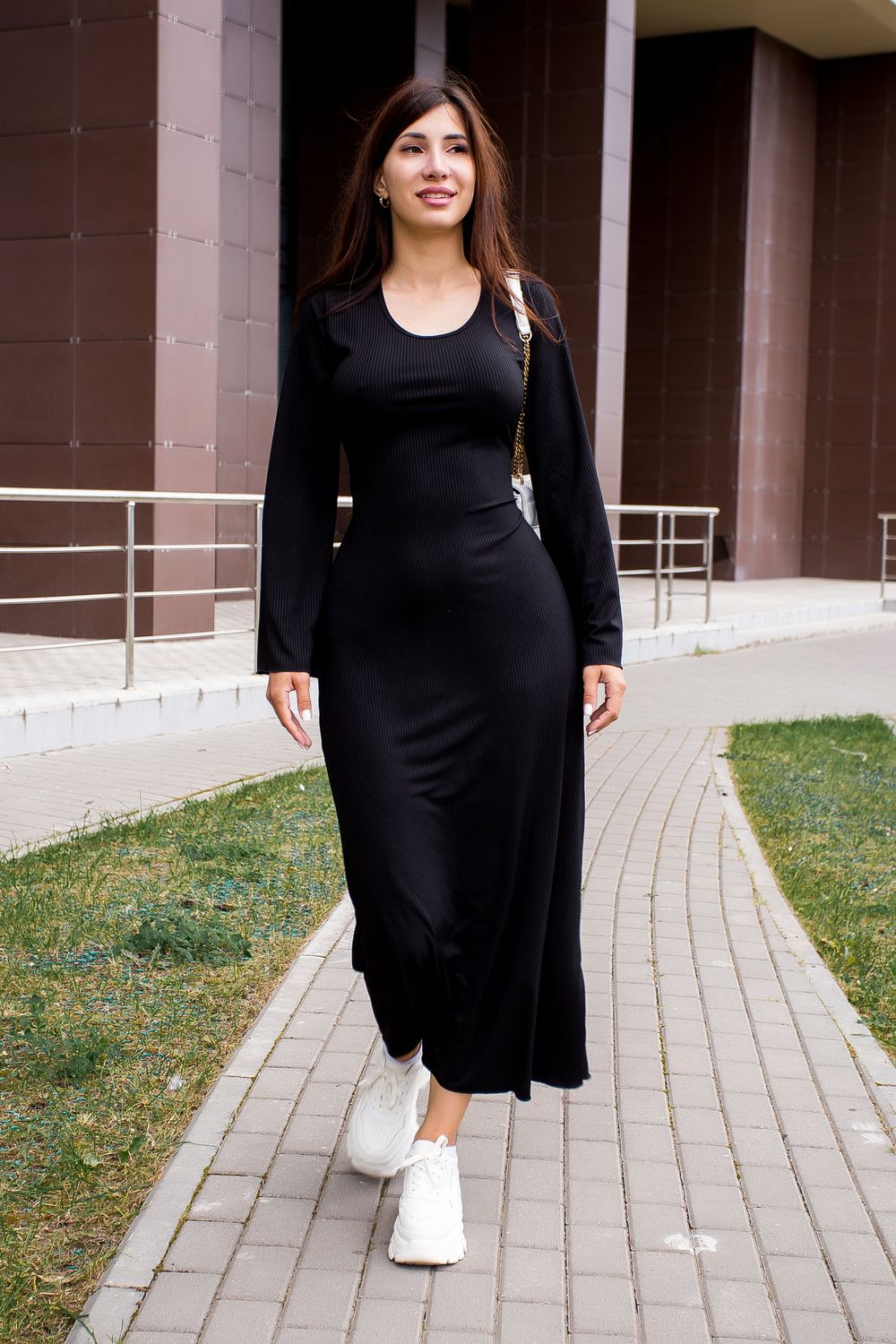 Платье лапша 160-1 - черный