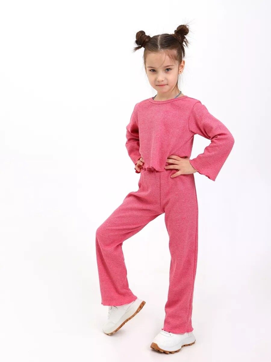 Костюм Пружинка ДР 33053 - розовый меланж