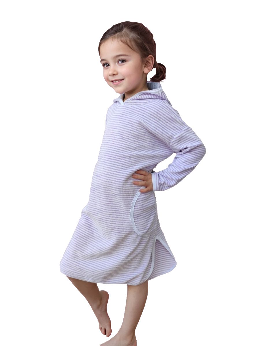 Туника Уют велюр 33055 - лавандовый