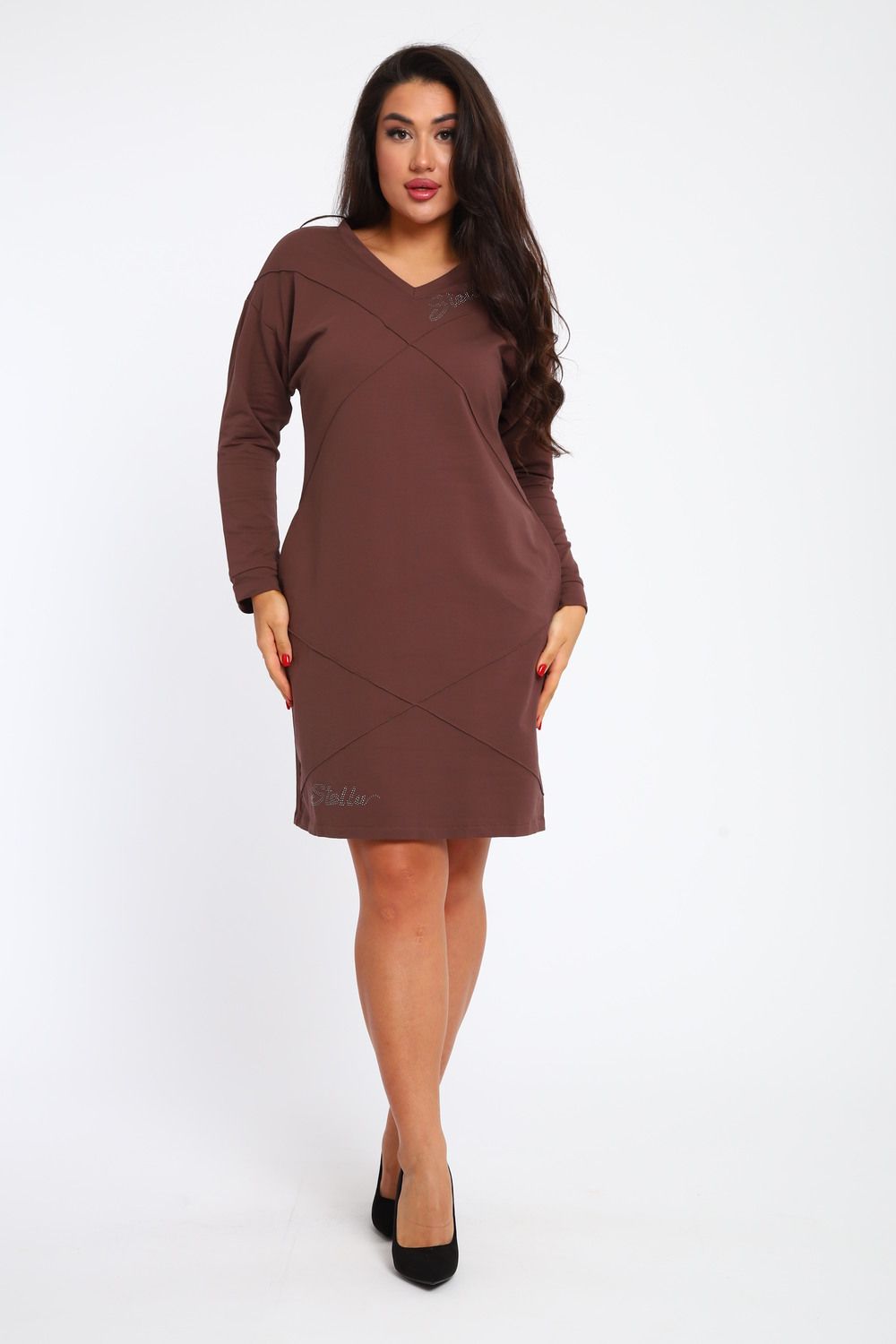 Женское платье 31879 - коричневый