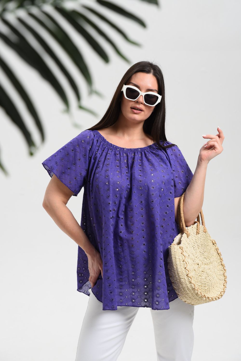 9264 Туника женская - фиолетовый