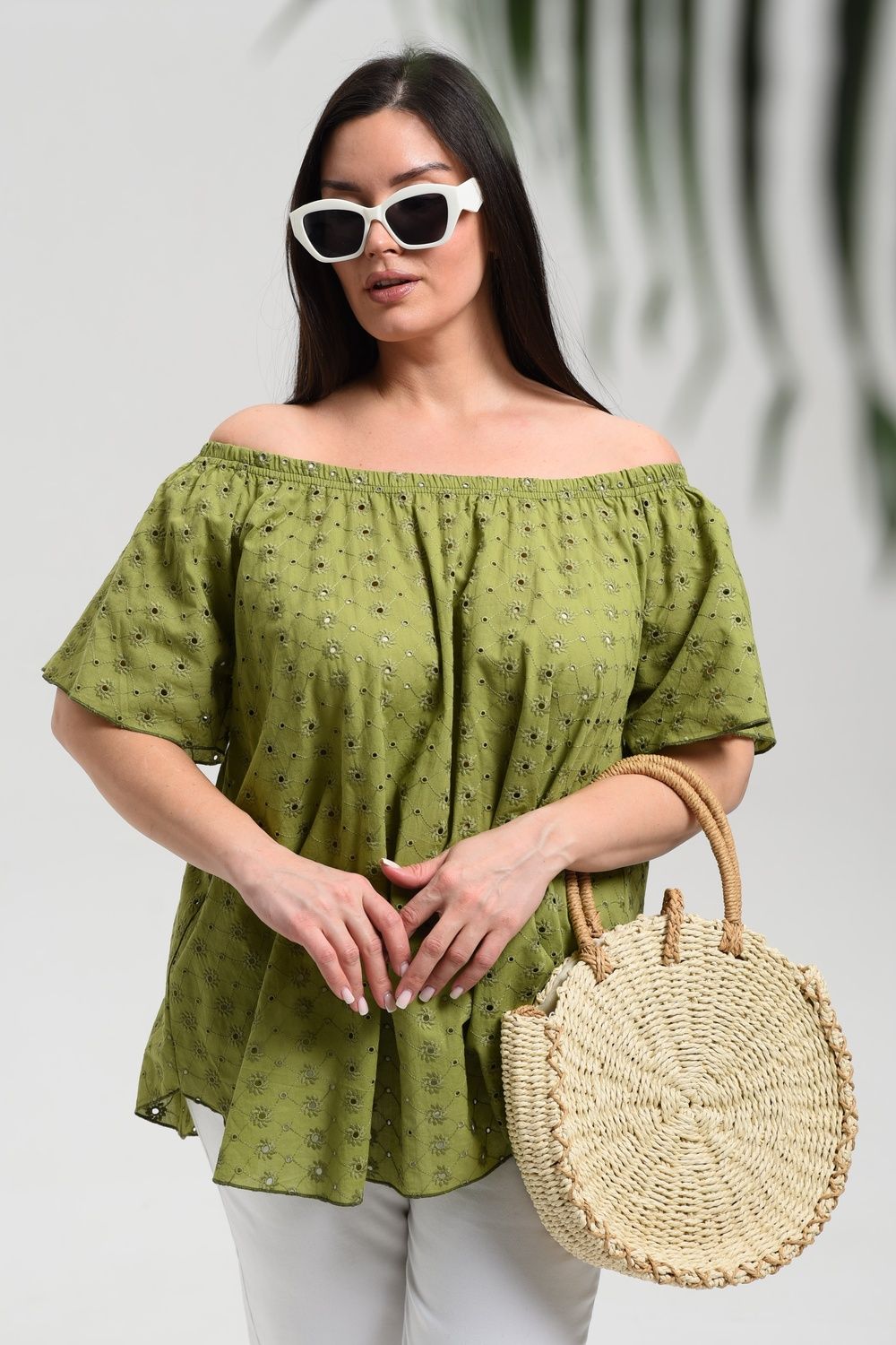 9264 Туника женская - хаки