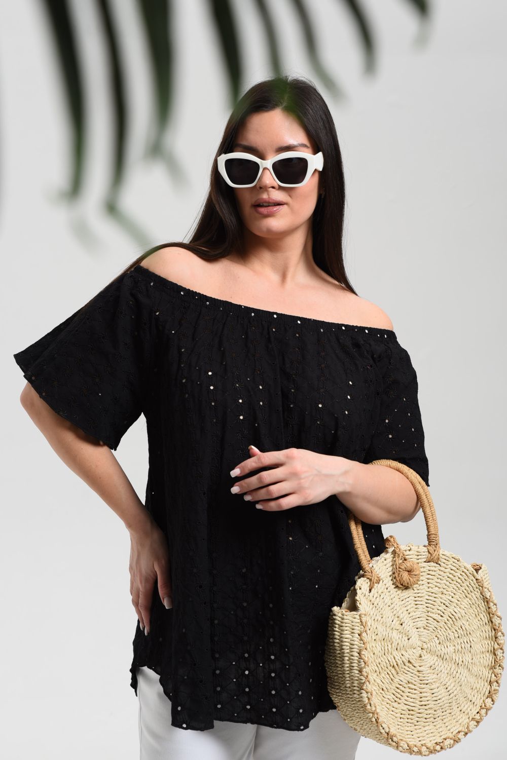 9264 Туника женская - черный