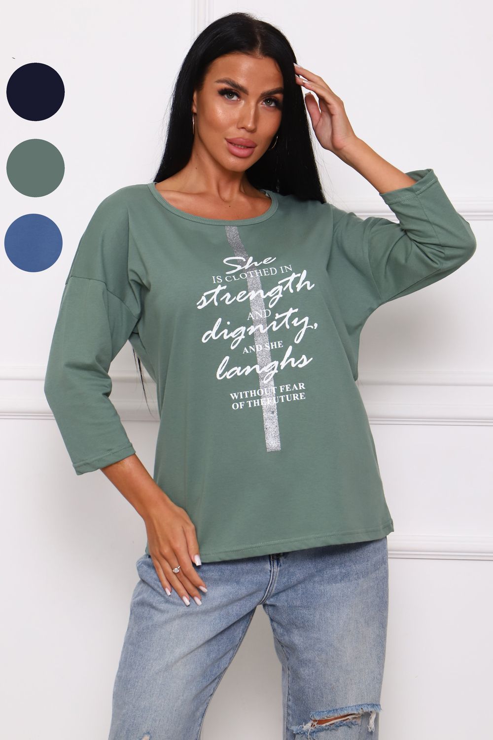 29516 Туника женская - хаки