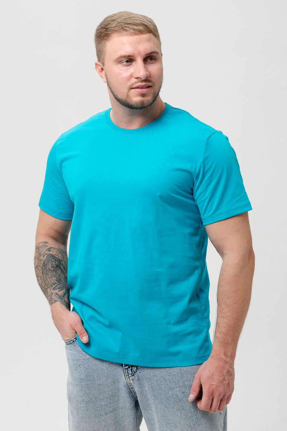 Футболка 8471-3 унисекс - туркуаз