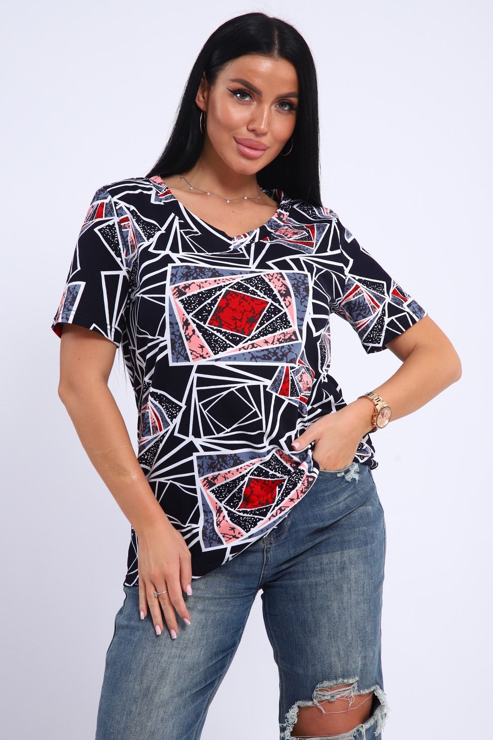 Футболка 35888 - темно-синий