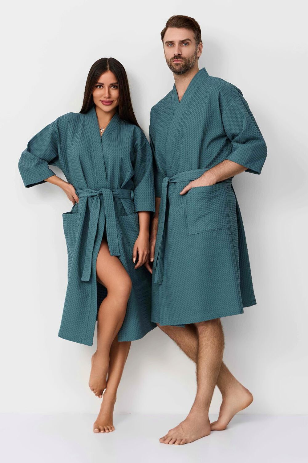 Халат Кимоно ВК-242 мужской - оливковый