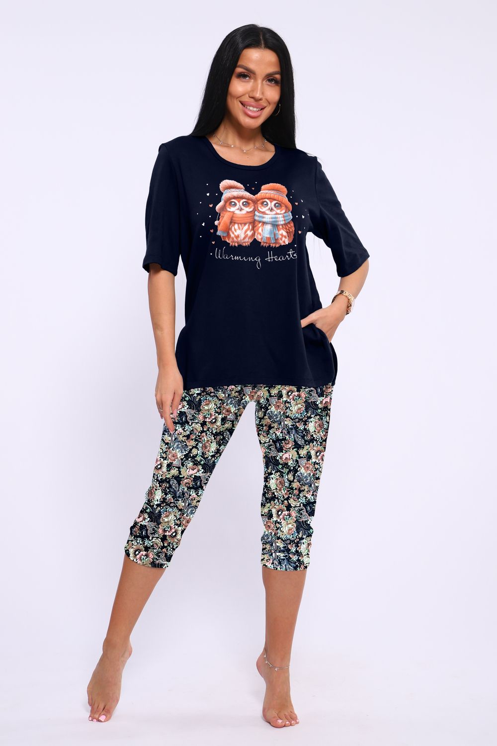 Пижама ТК 386 - синий основа