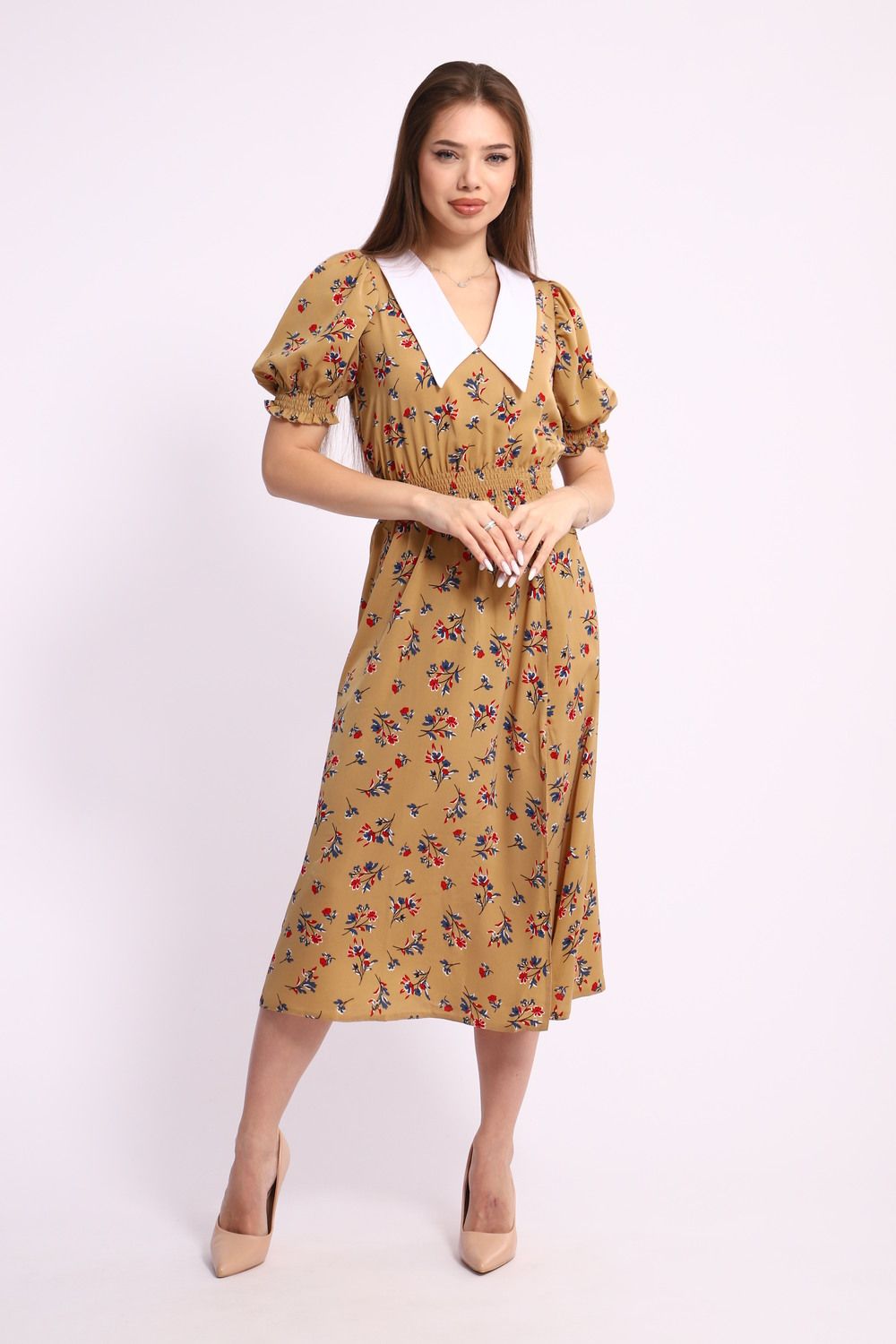 Женское платье 31894 - бежевый