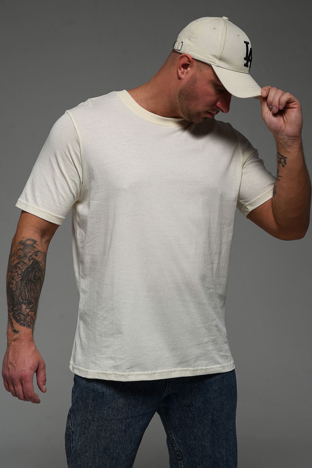 Футболка 8471/4 унисекс - молочный