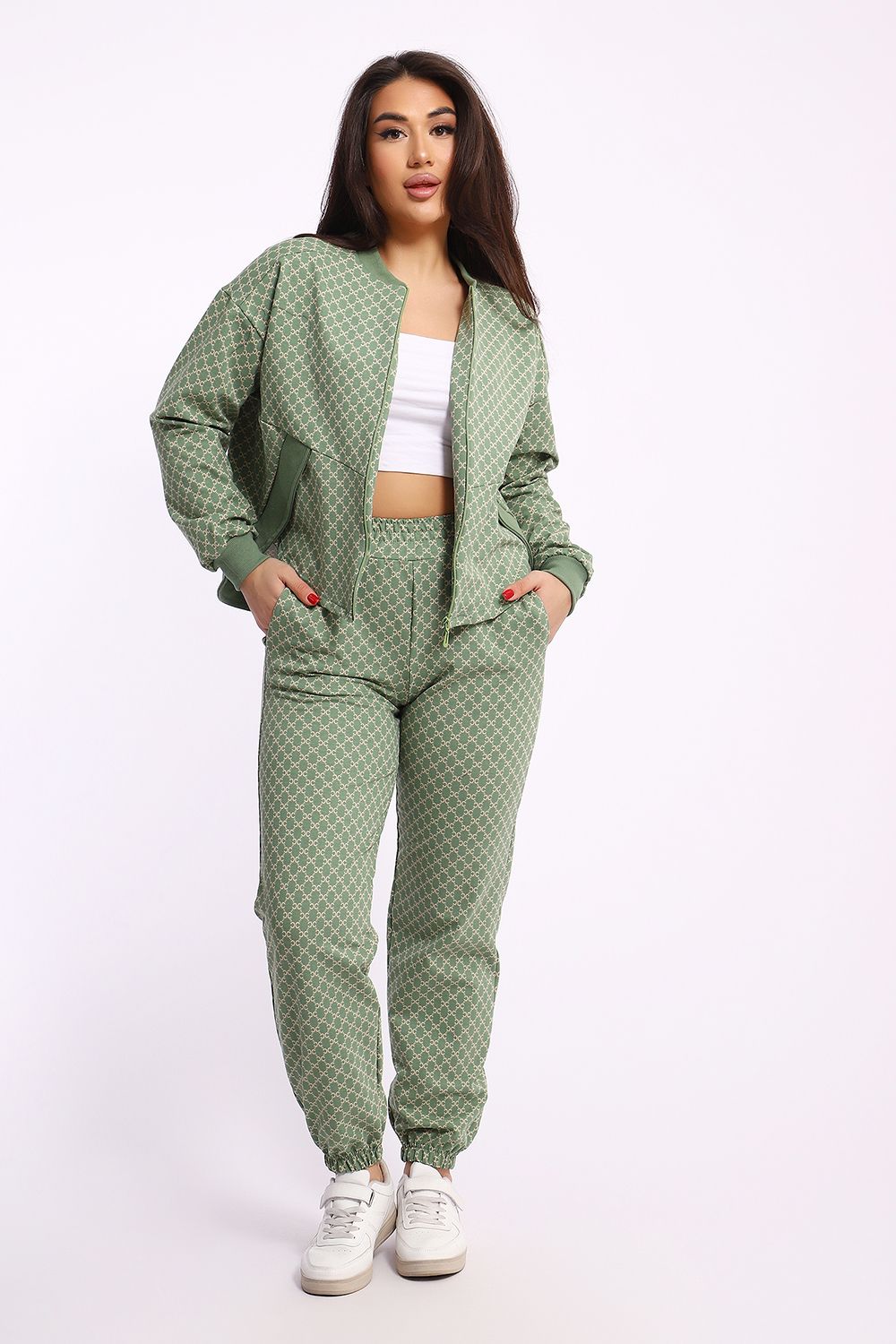 Костюм женский 24288 - зеленый