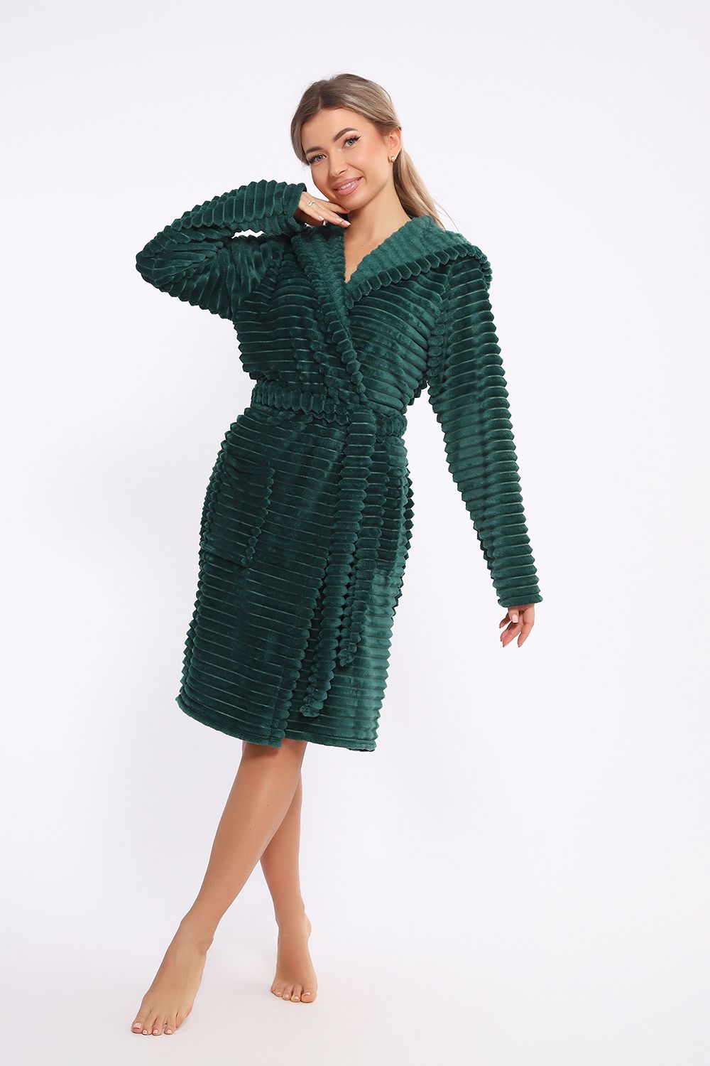 Халат 18107 - изумрудный