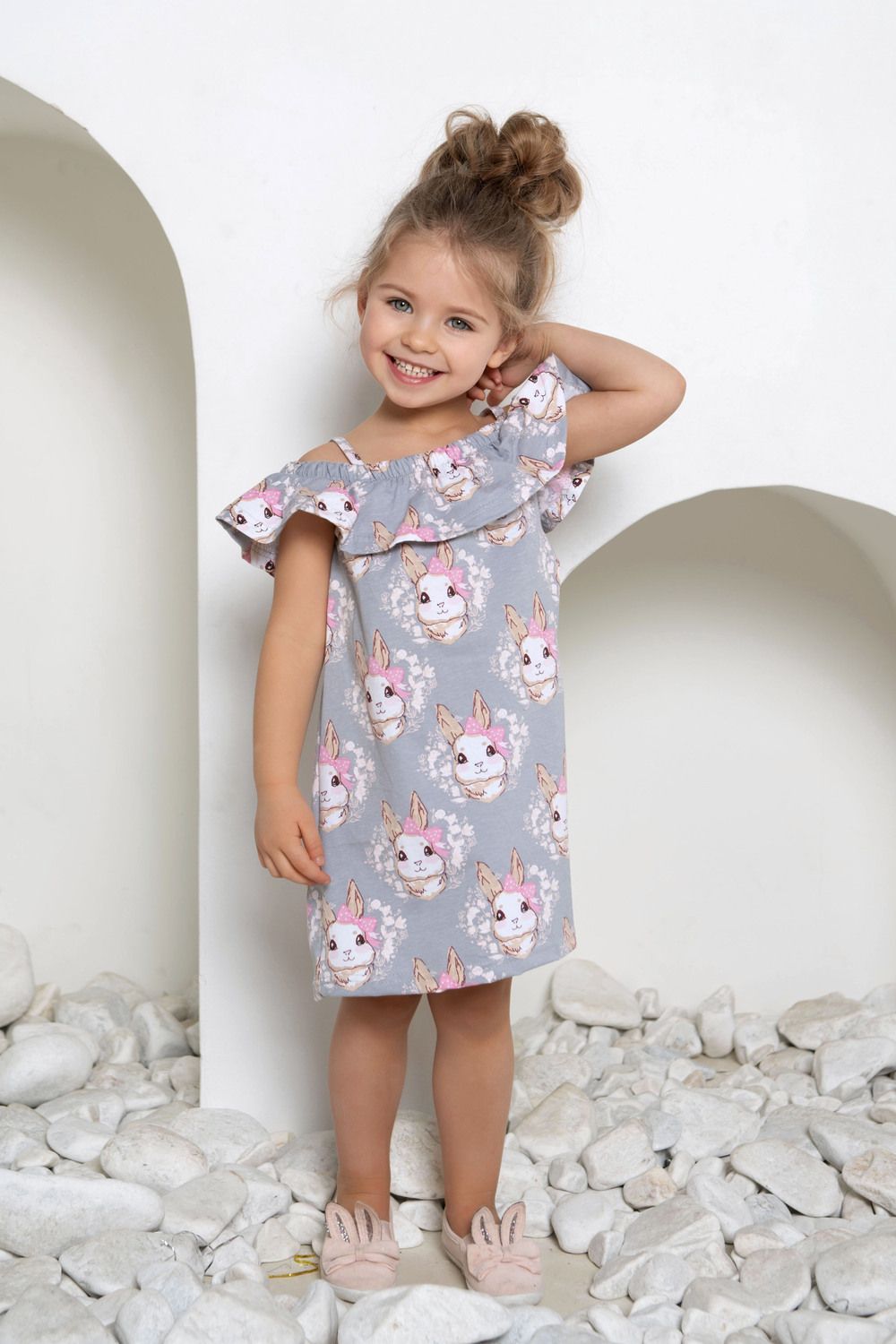 Сарафан Little Bunny - серый