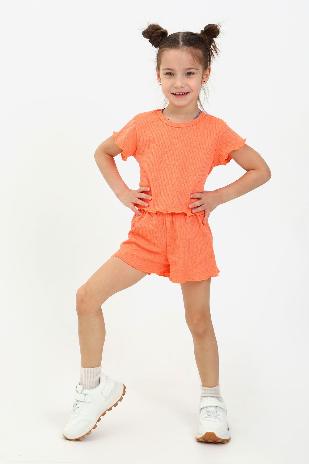 Костюм Пружинка короткий 33056 - оранжевый
