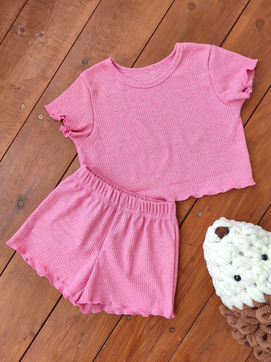 Костюм Пружинка короткий 33056 - розовый