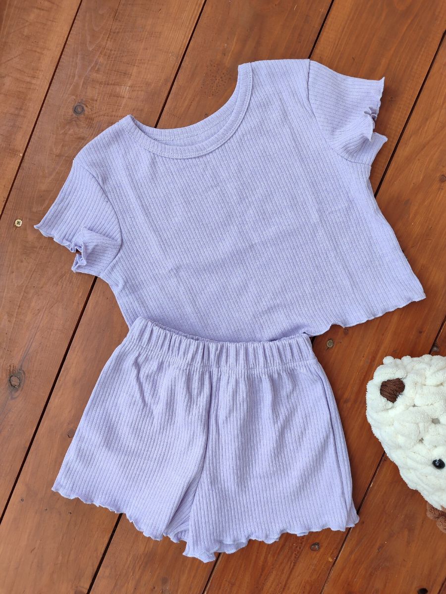 Костюм Пружинка короткий 33056 - лавандовый