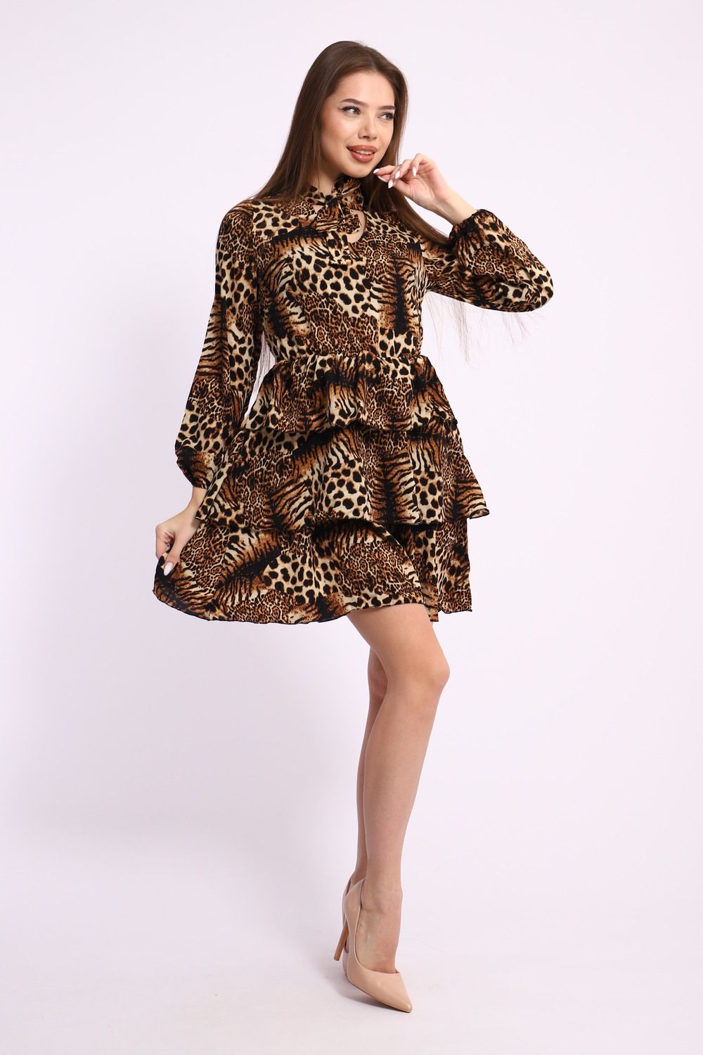 Женское платье 31907 - коричневый