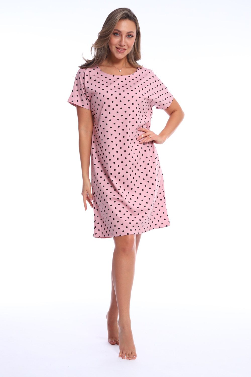 Сорочка женская СЖ003-046к - розовый