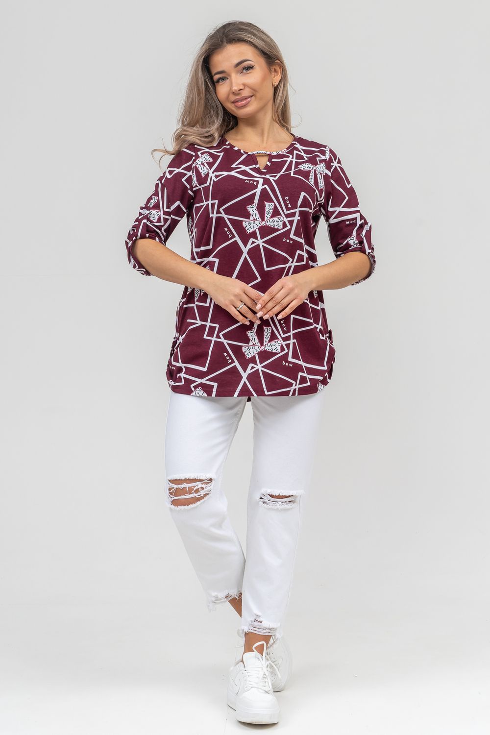 Туника 36888 - бордо