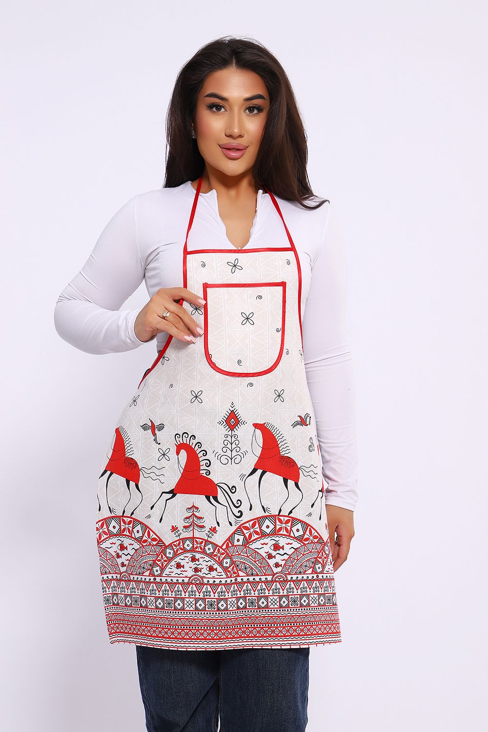 Фартук 32602 - красный