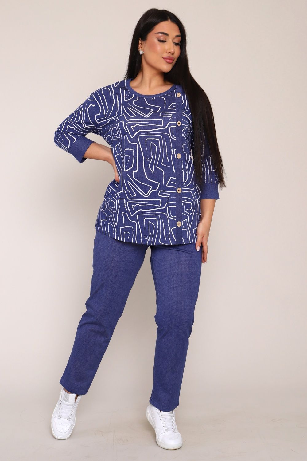 Костюм женский КБЖ0053Г - синий