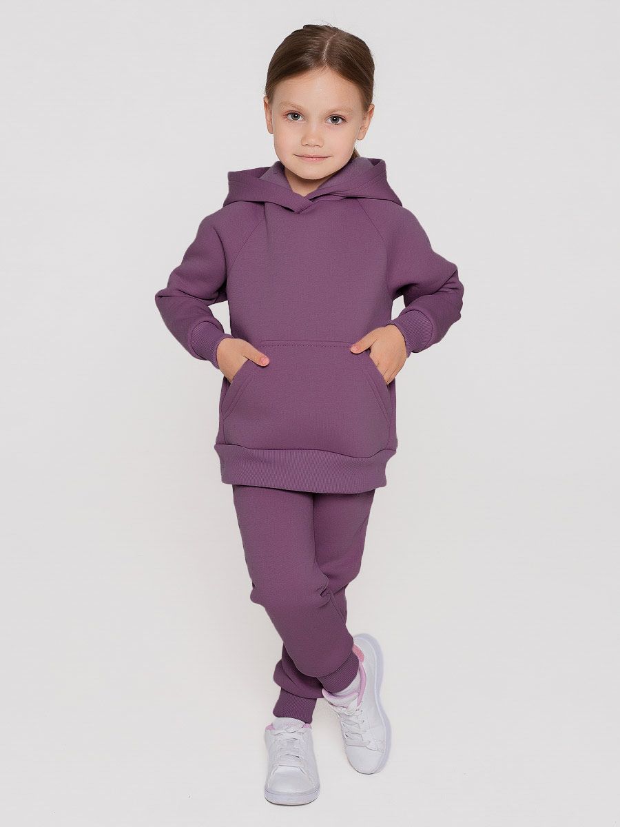 Костюм футер начёс Малинка 20338 - ежевичный