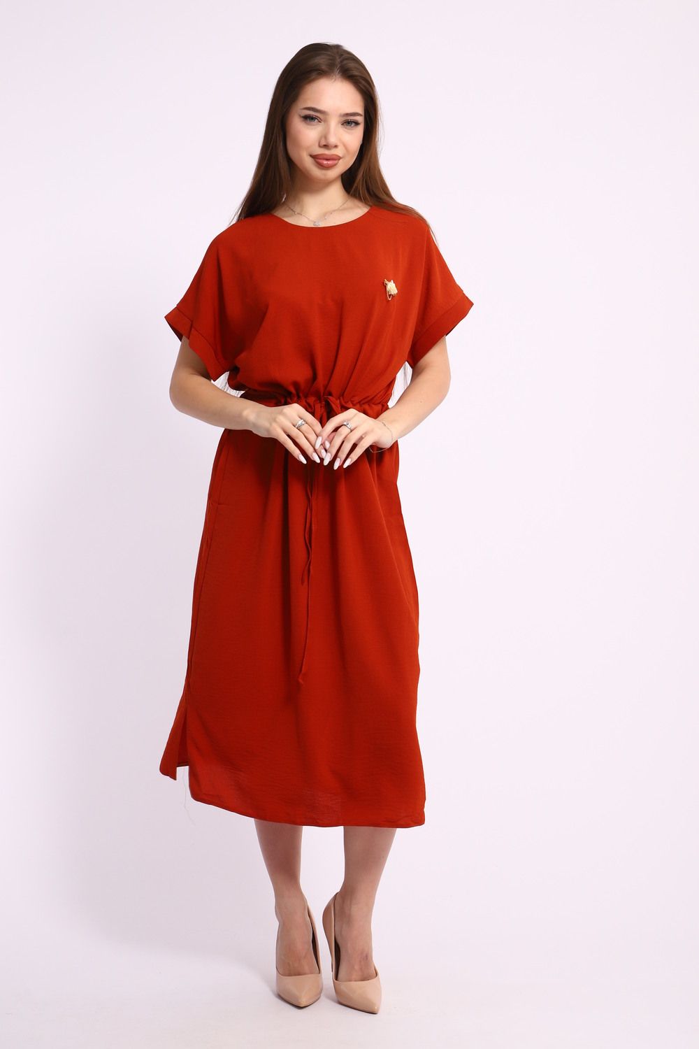 Женское платье 31906 - кирпичный