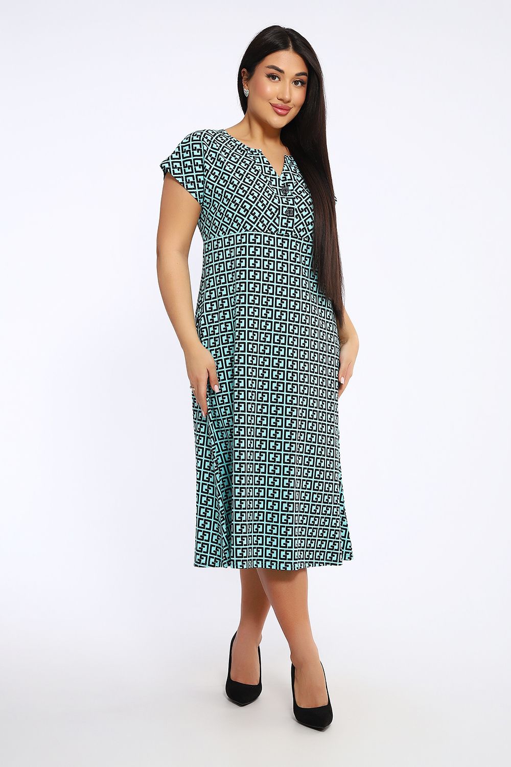 Платье 051 Бренд Rozhkova KV - ментол