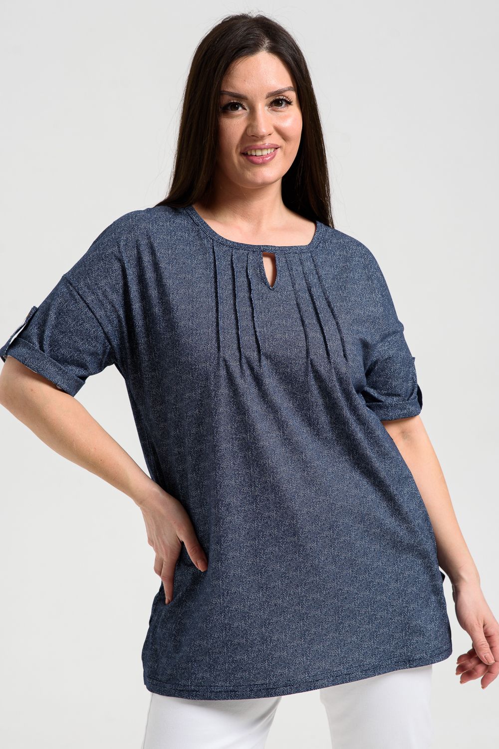 Туника 8243 - темный джинс