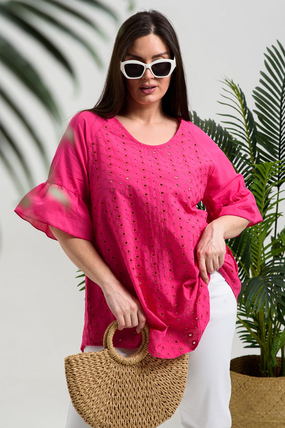 Туника женская 9262 - малиновый