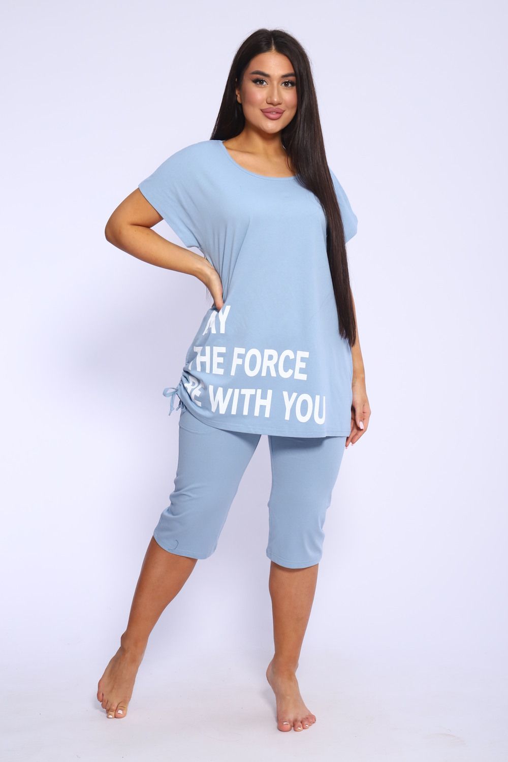 Костюм женский 46645 - голубой