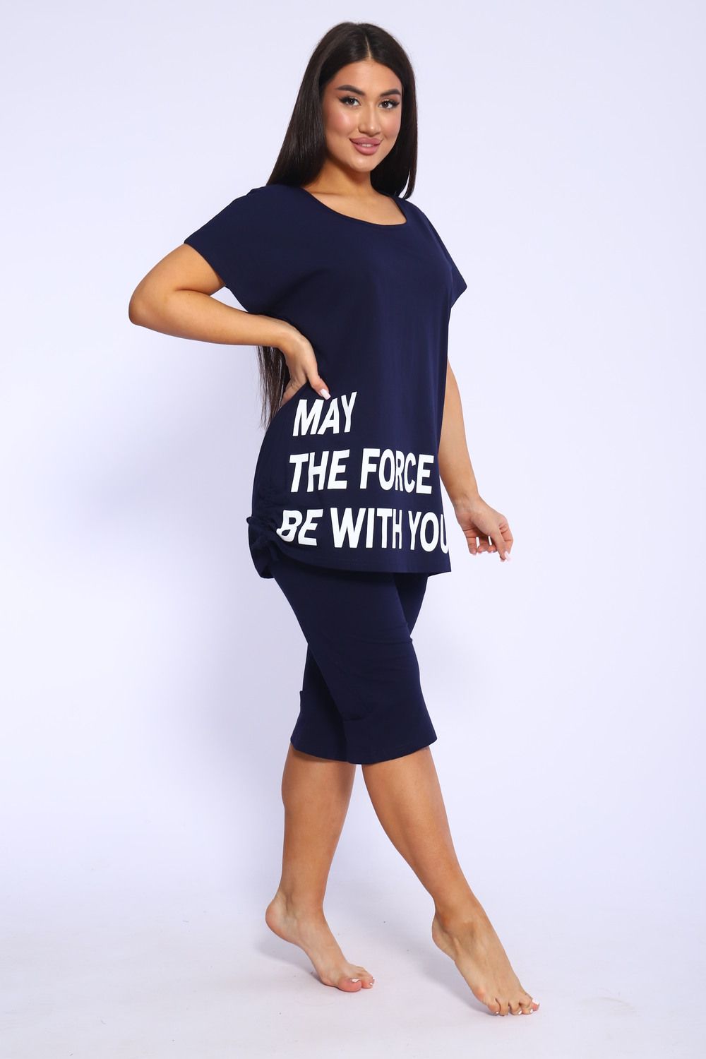 Костюм женский 46645 - темно-синий