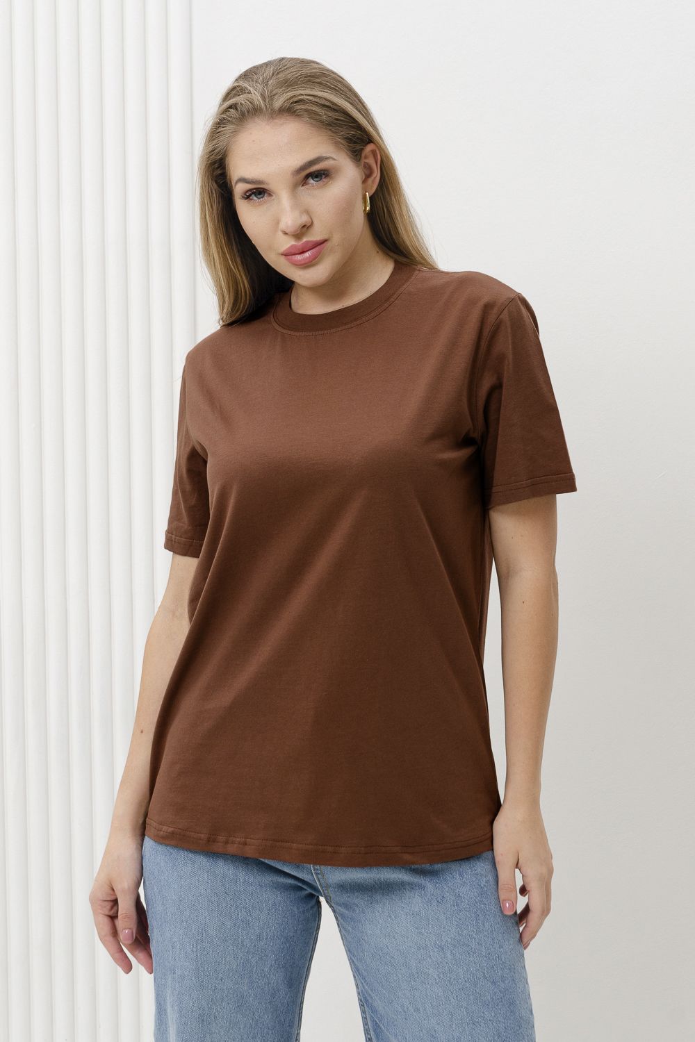Футболка 8471/4 унисекс - какао