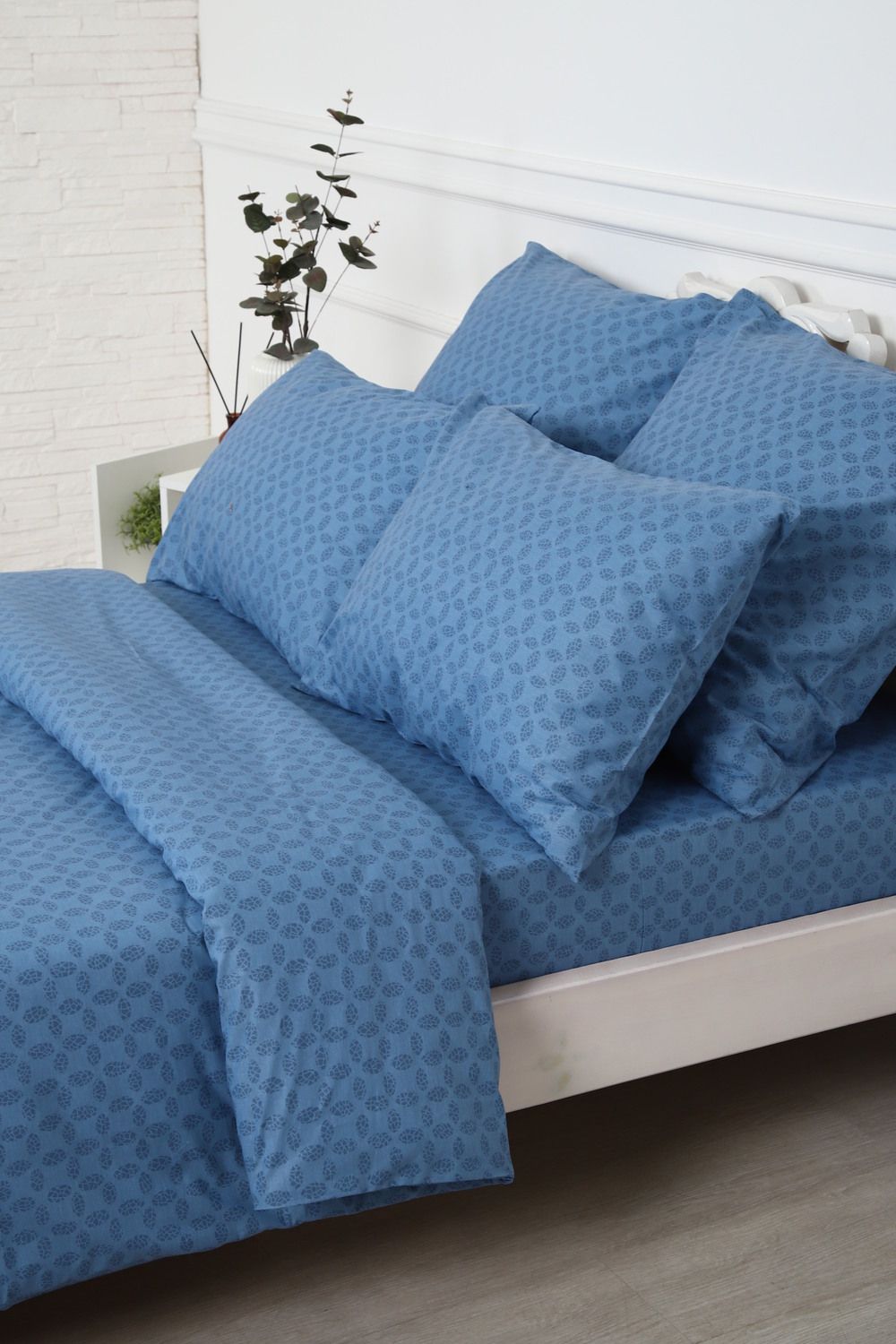 Пододеяльник поплин Джаз-компаньон - синий