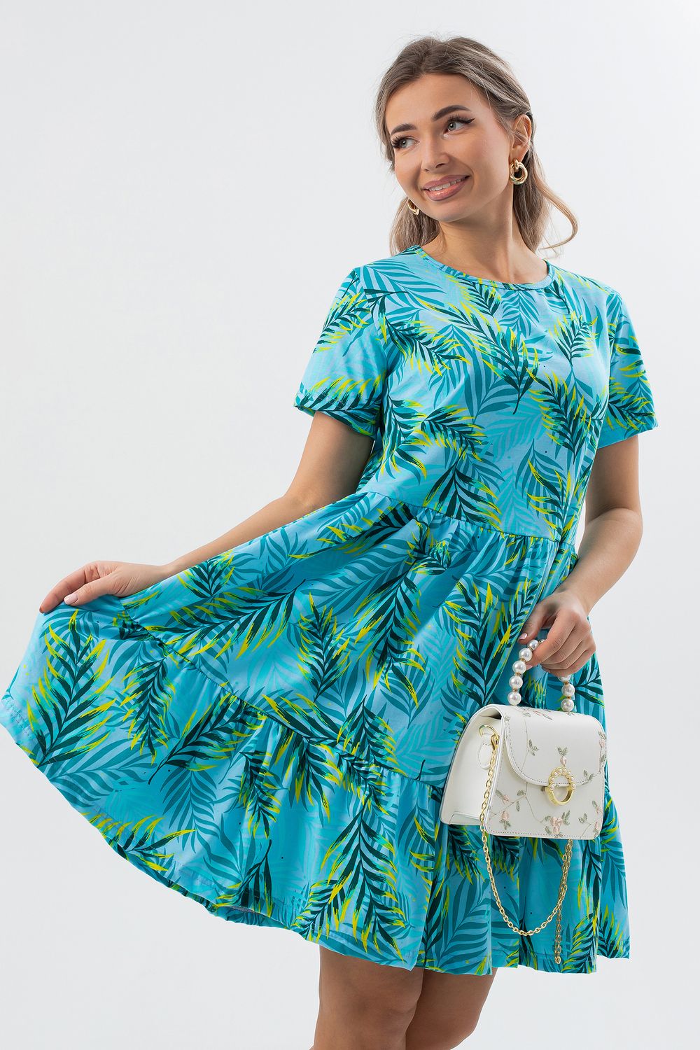 Платье женское П174 - бирюзовый