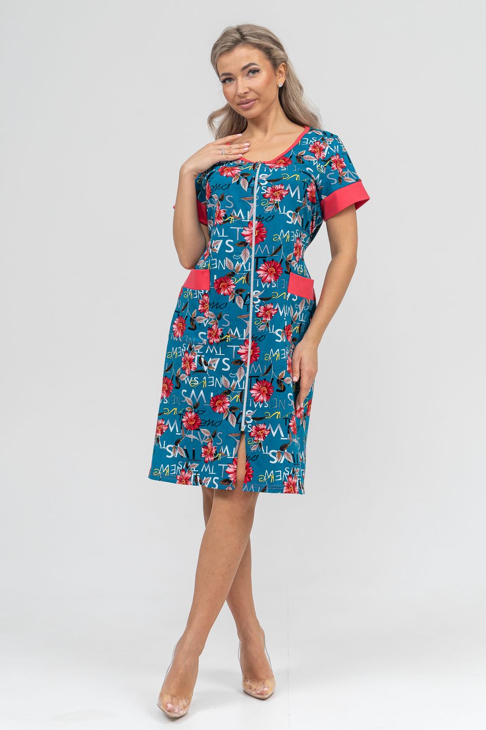 Халат 36915 - бирюза