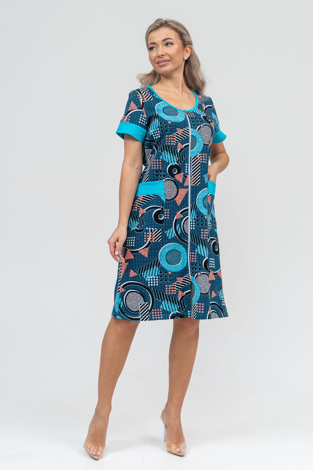 Халат 36914 - бирюза