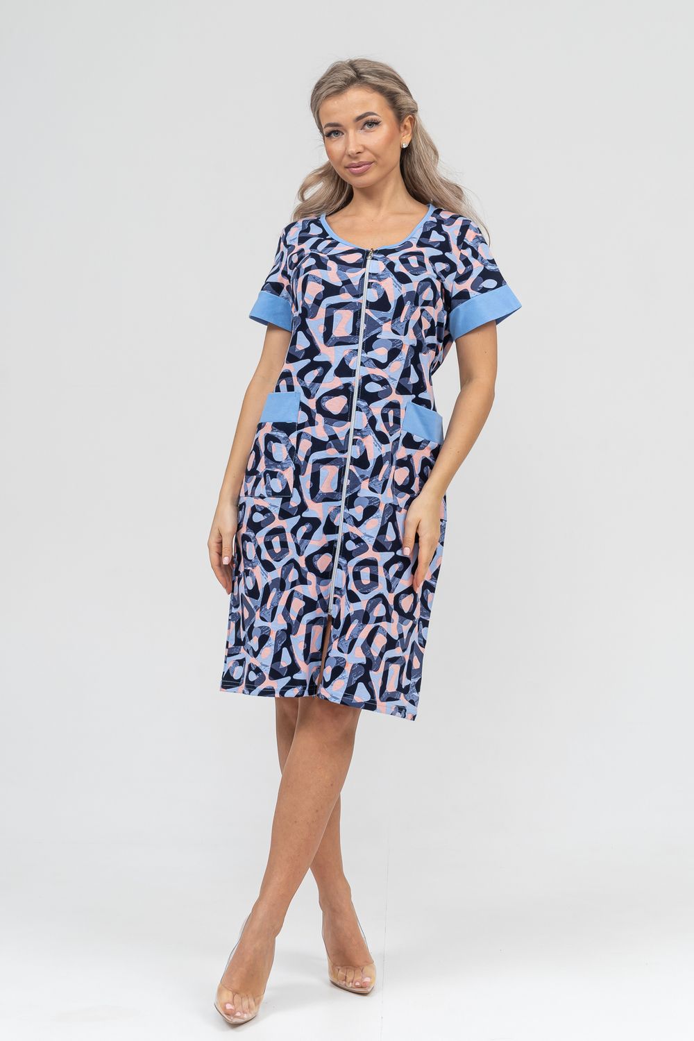 Халат 36913 - голубой